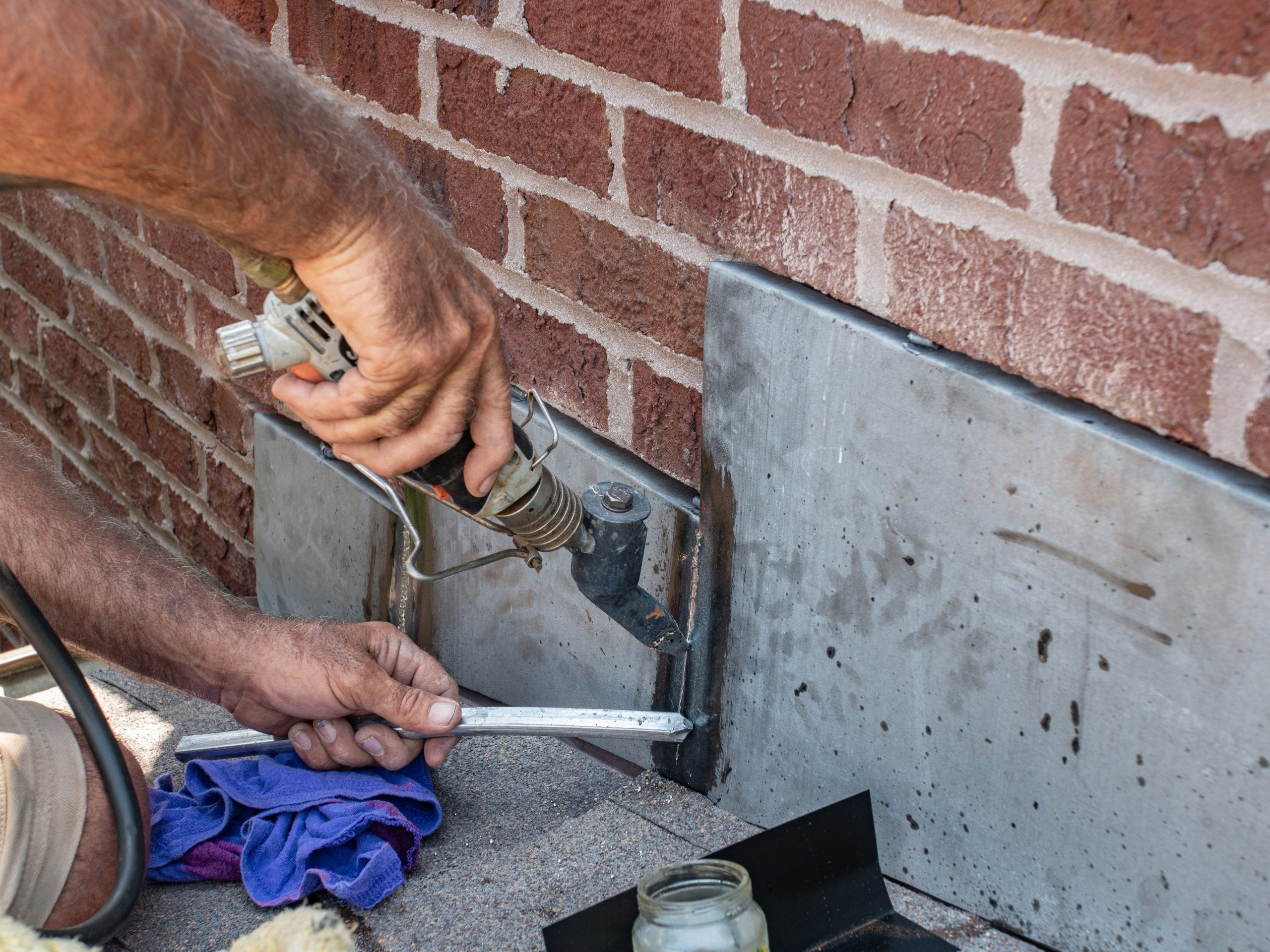 Chimney Flashing Soldering