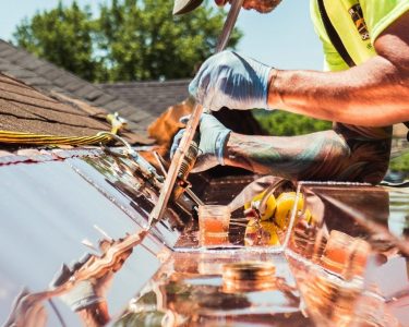 Soldered Copper Box Gutters